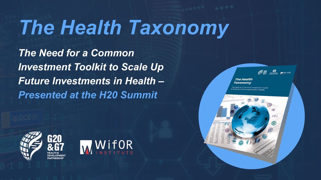 The Health Taxonomy - G20 & G7 Paper