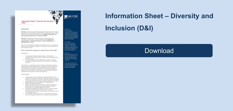 Information Sheet Diversity and Inclusion